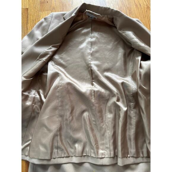 NWT Pendleton Vintage Wool Beige Double Breasted Skirt Suit 6/4 - Picture 2 of 7